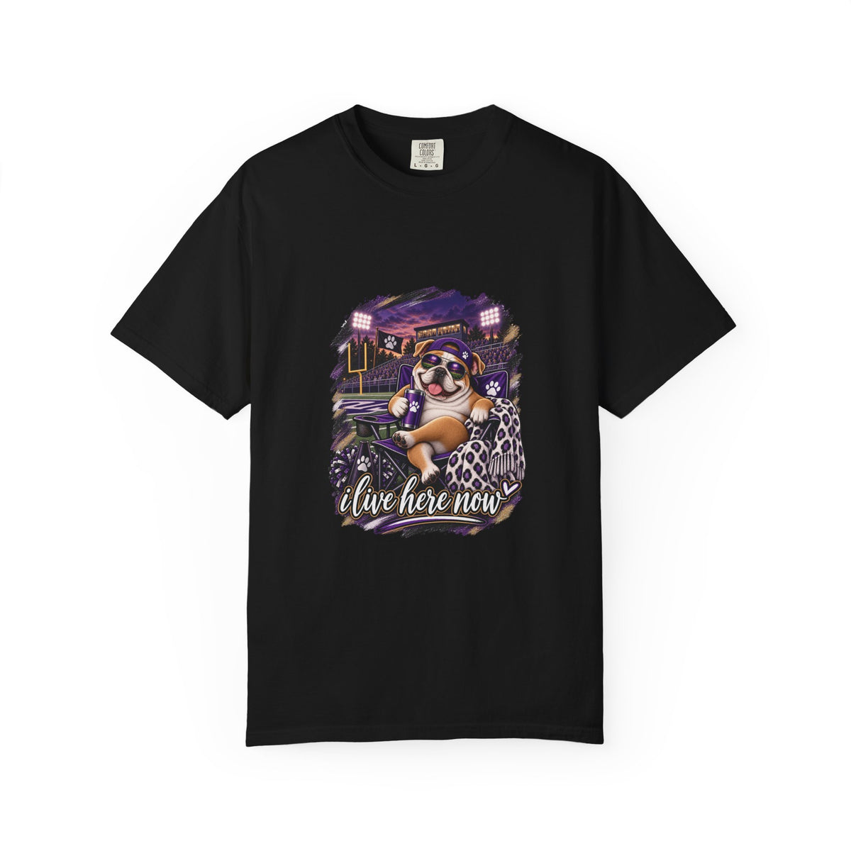 Eustace T‑Shirt — “I Live Here Now"