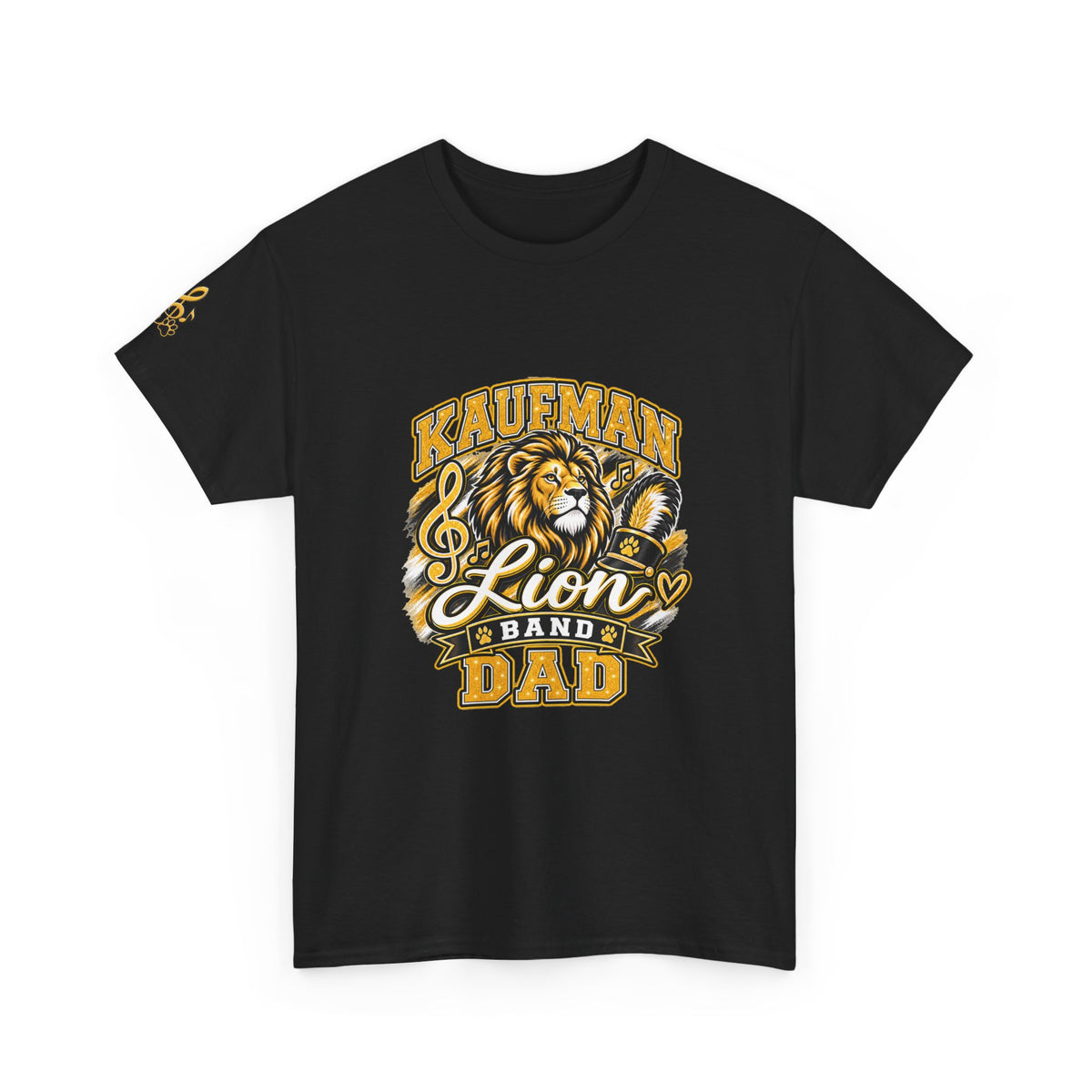 Kaufman Lion Band Dad T-Shirt | Music Mascot Tiger Lion Tee