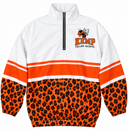 🧡🤍 Kemp Yellowjackets Custom Windbreaker 🐝