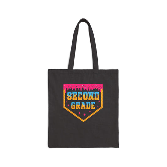 Second Grade Pocket Badge tote bag | School Teacher Tote, Back to School