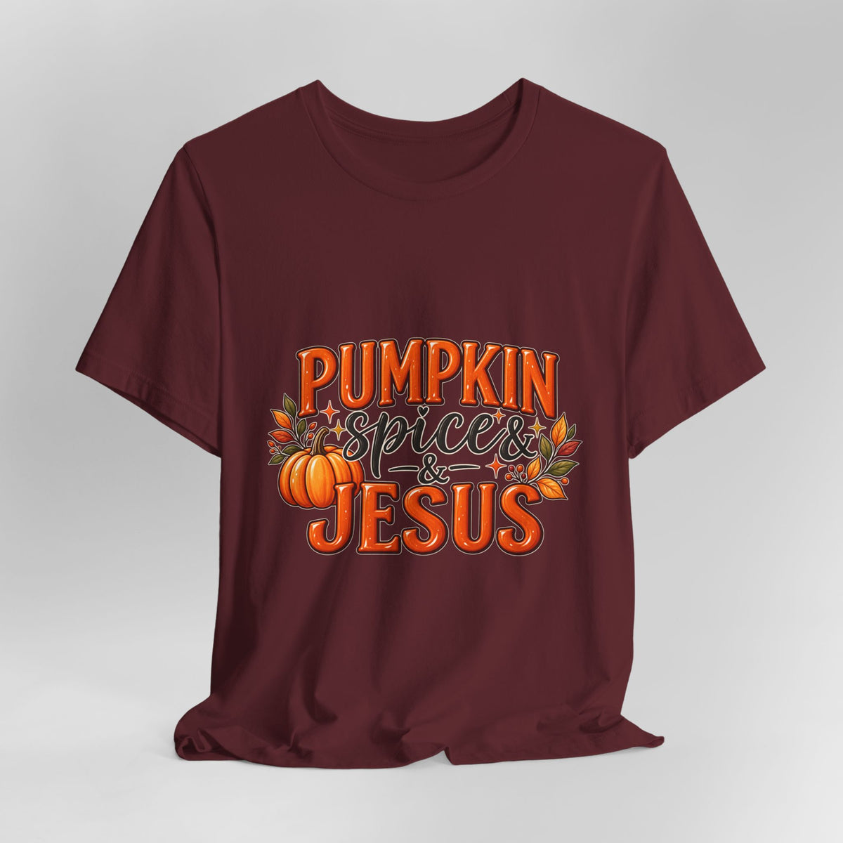 Pumpkin Spice & Jesus T-Shirt | Fall Pumpkin Faith Autumn Graphic Tee
