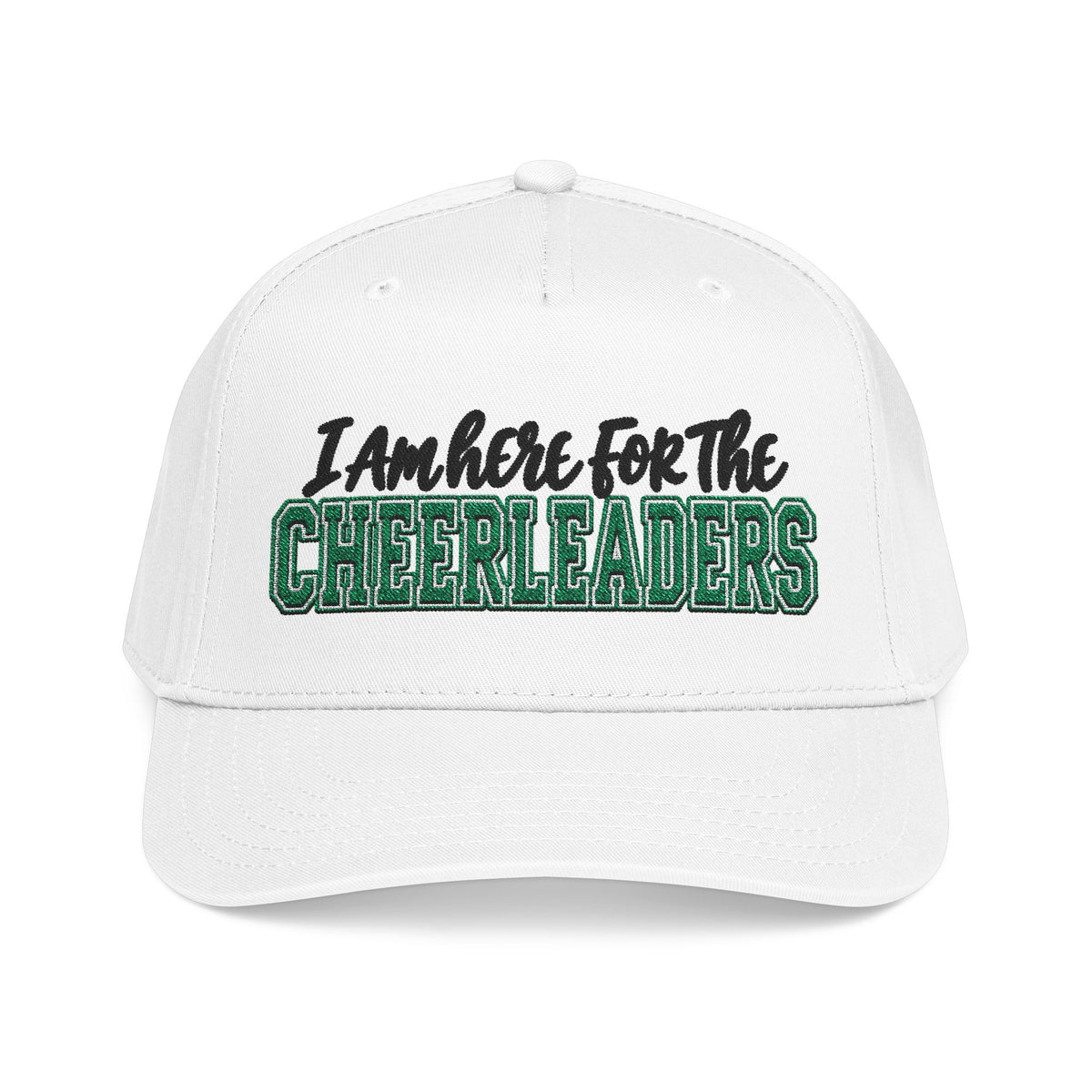 “I Am Here For The Cheerleaders” Embroidered Game-Day Hat
