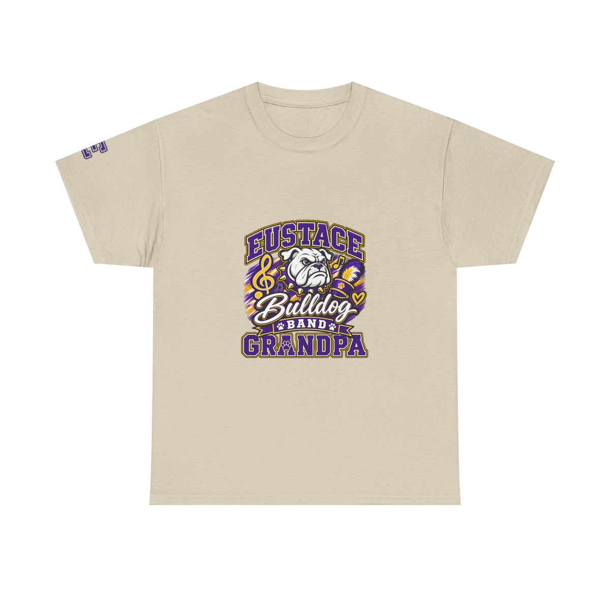Bulldog Band Grandpa T‑Shirt