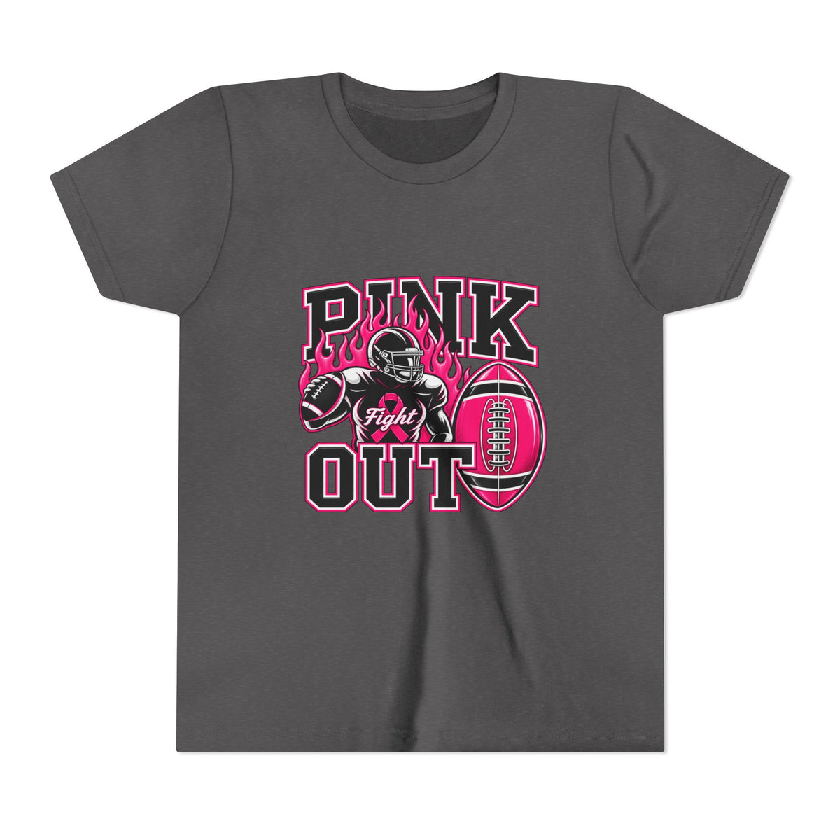 Youth Tee — "Pink Out" Football Support Shirt (Breast Cancer Awareness)