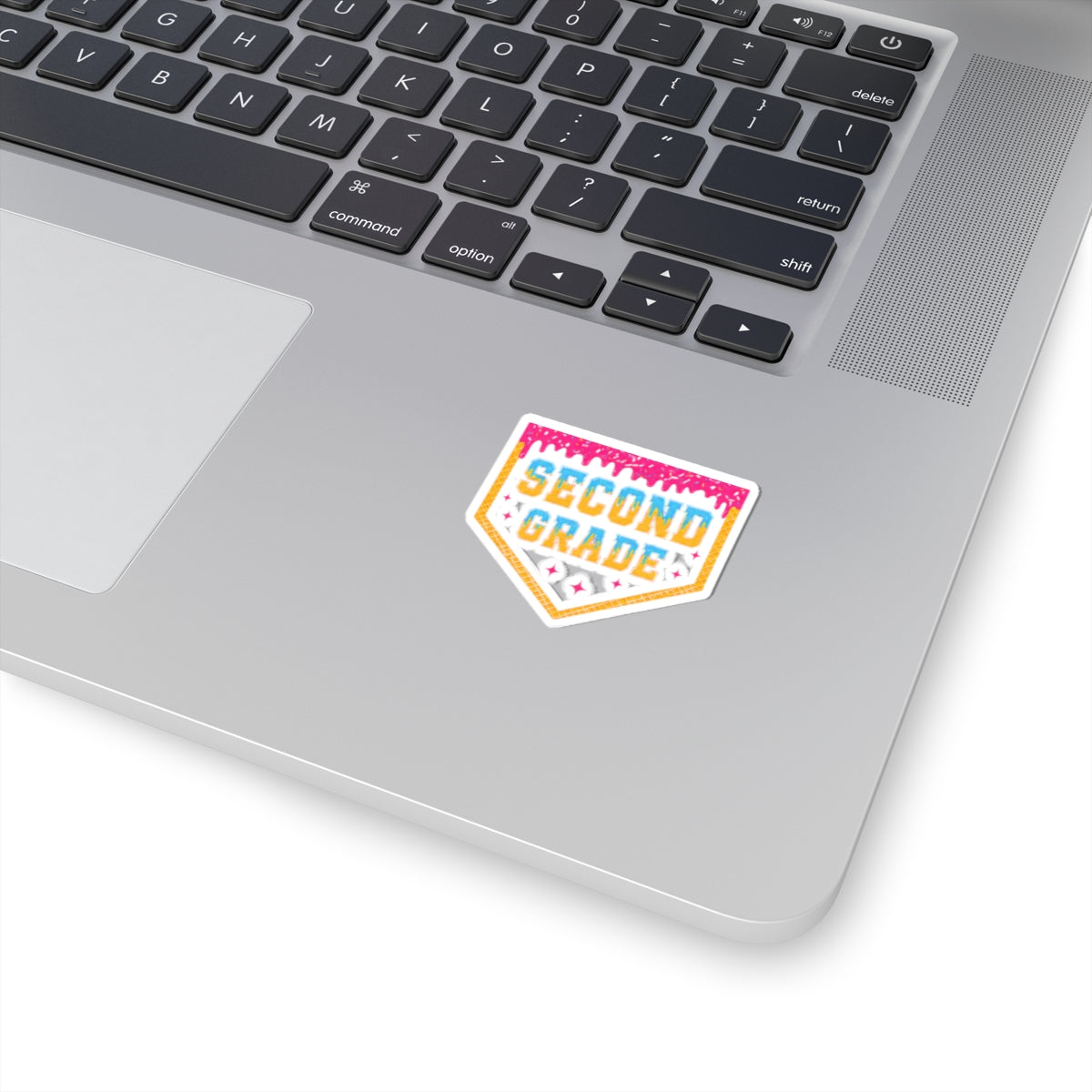Second Grade Badge Sticker | Kiss-Cut School Sticker, Teacher Classroom Decal