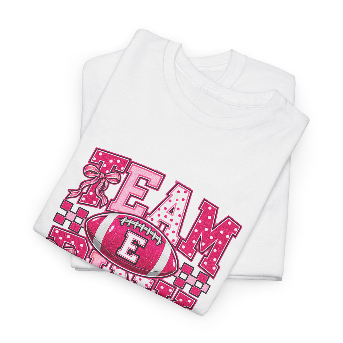 Team Pink Bulldogs Football T-Shirt