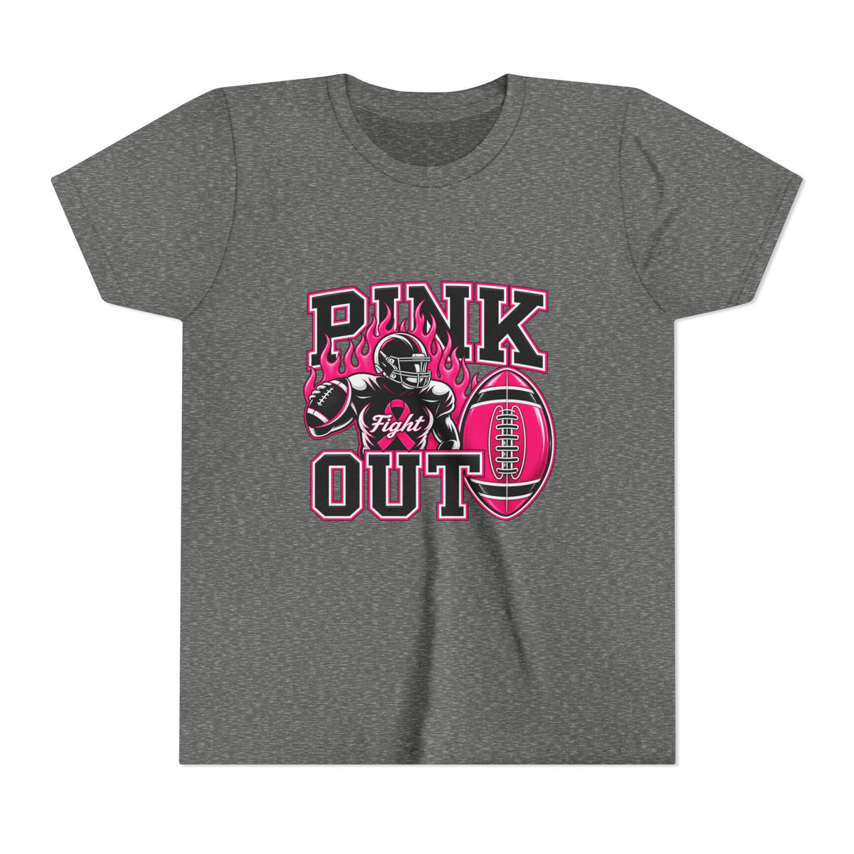 Youth Tee — "Pink Out" Football Support Shirt (Breast Cancer Awareness)