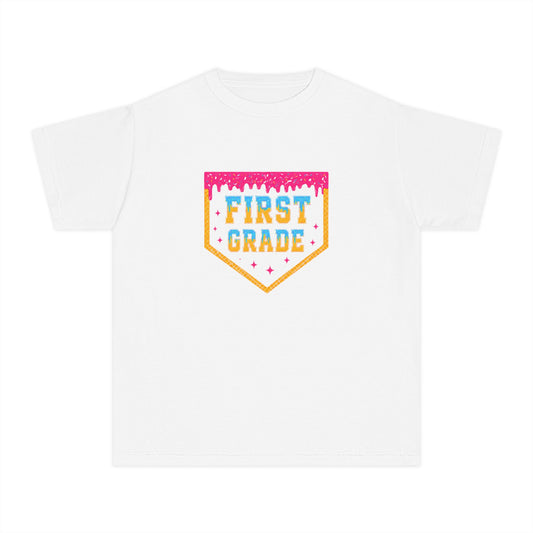 First Grade Kids Tee — Colorful Back-to-School Shirt for Boys & Girls
