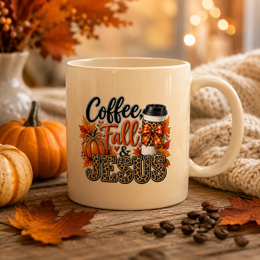 Fall & Jesus Coffee Mug