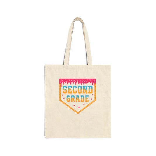Second Grade Pocket Badge tote bag | School Teacher Tote, Back to School
