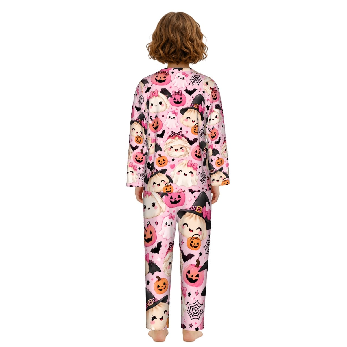 🎃💕 Girls’ Squishy Halloween Pajama Set 👻