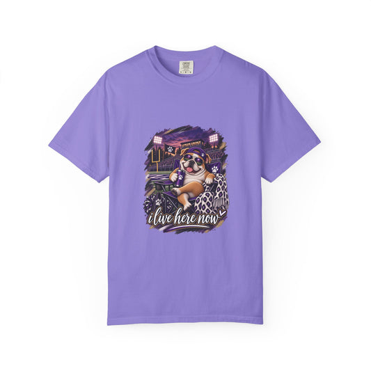 Eustace T‑Shirt — “I Live Here Now"