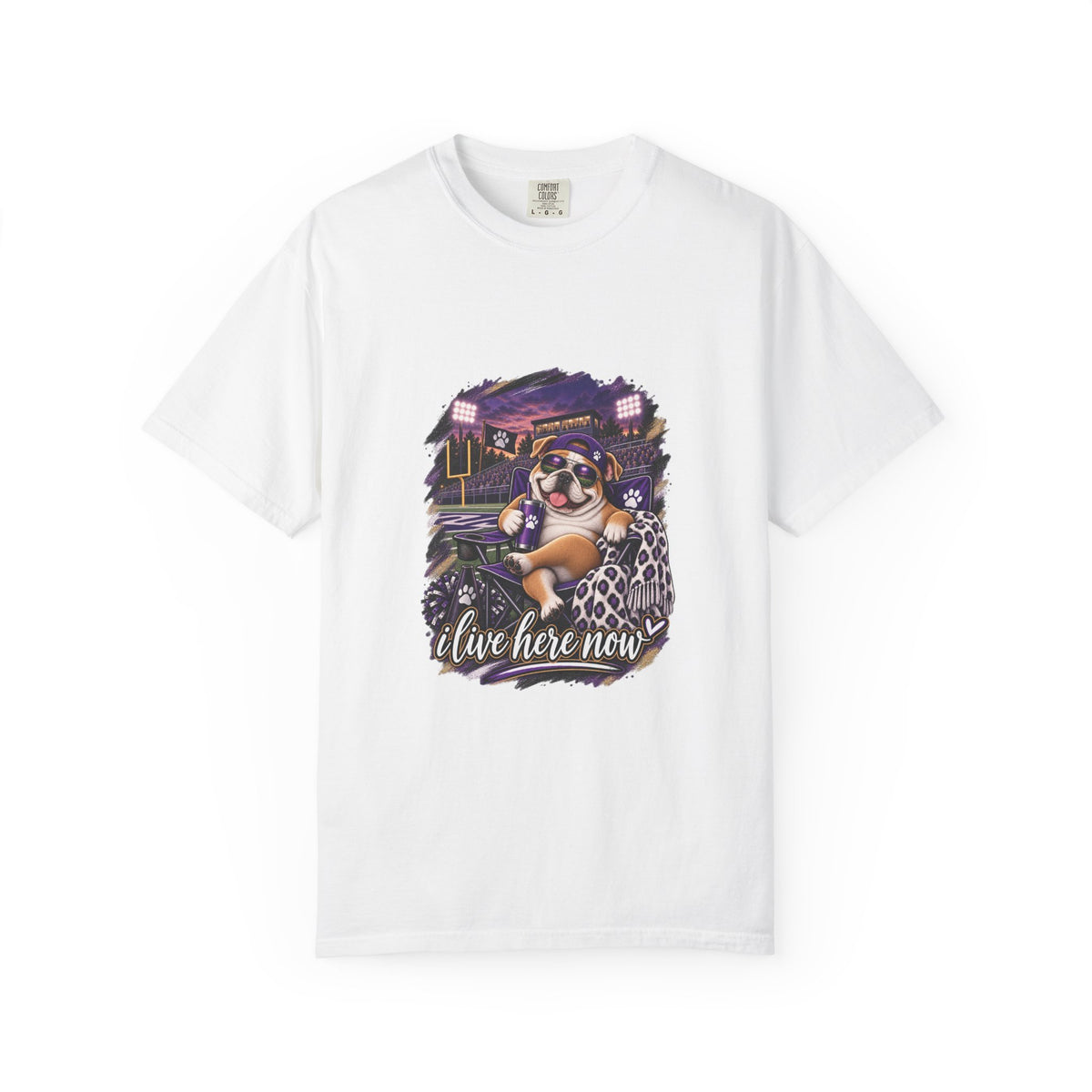Eustace T‑Shirt — “I Live Here Now"