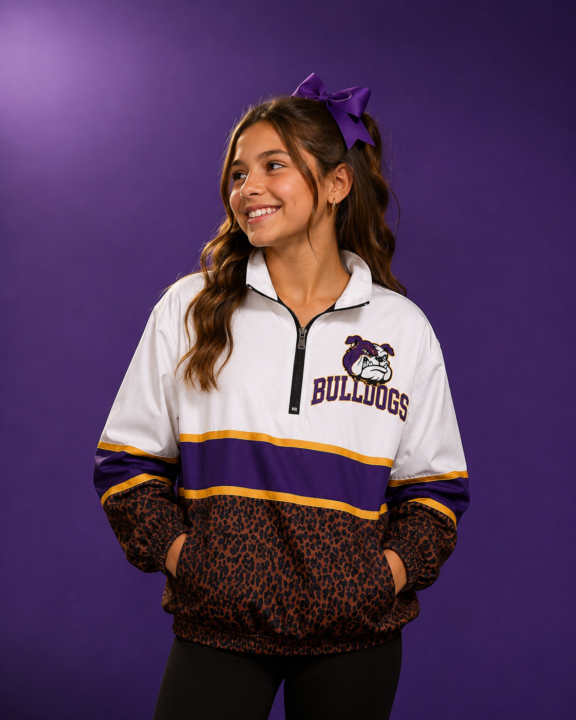💜 Eustace Bulldogs Windbreaker 🐾