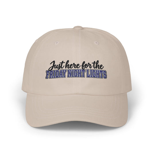 "Just Here for the Friday Night Lights" Embroidered Baseball Hat
