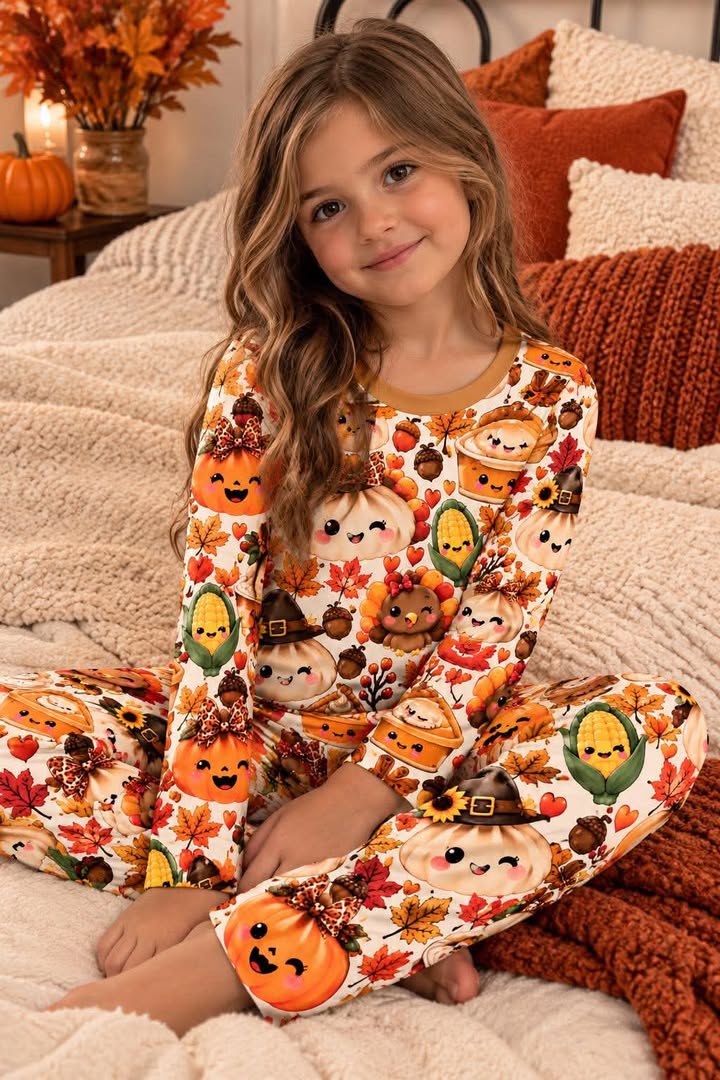 Kids Thanksgiving Pajamas 🦃🤍