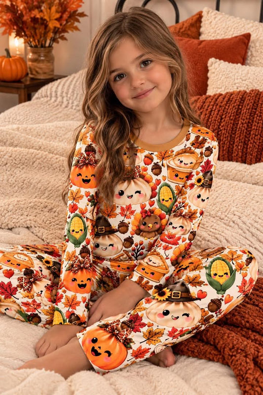 Kids Thanksgiving Pajamas 🦃🤍