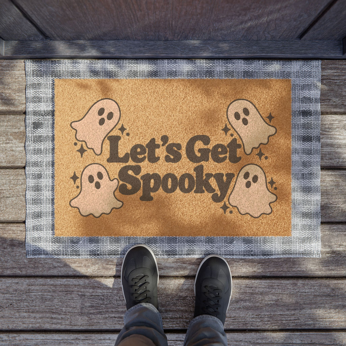 Let's Get Spooky Doormat — Halloween Ghost Welcome Mat